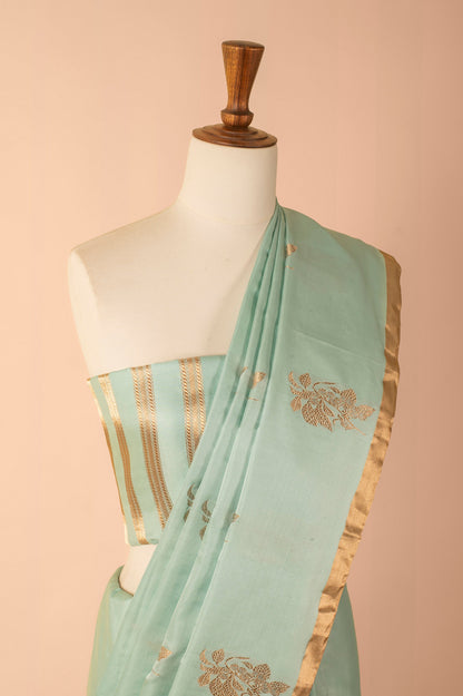 Handwoven Blue Silk Saree