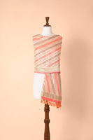 Handwoven Pink Georgette Dupatta
