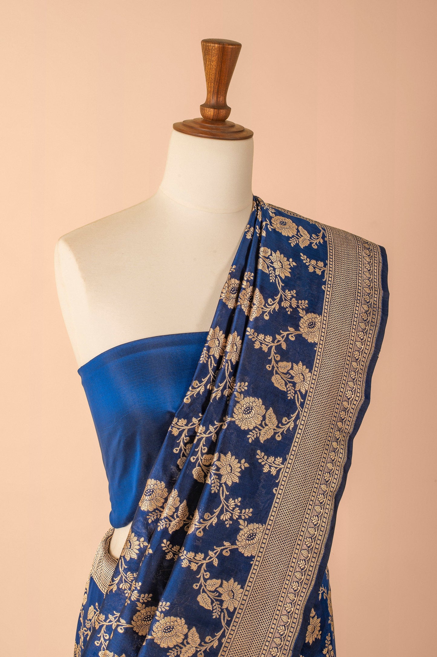 Handwoven Blue Silk Saree