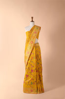 Handwoven Yellow Silk Saree