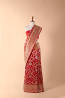 Handwoven Red Silk Sari