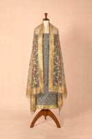 Handwoven Grey Cotton Suit Piece