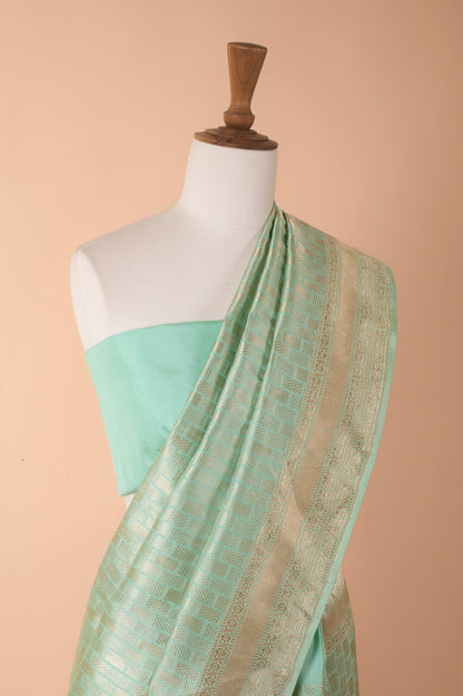 Handwoven Green Silk Sari