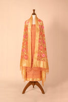 Handwoven Peach Cotton Suit Piece