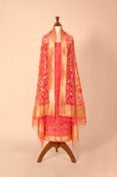 Handwoven Pink Cotton Suit Piece