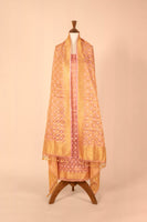 Handwoven Pink Tissue Suit Piece