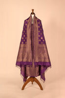 Handwoven Purple Silk Suit Piece