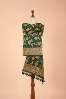 Handwoven Green Silk Dupatta