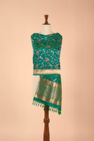Handwoven Green Silk Dupatta