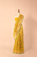Handwoven Yellow Silk Sari