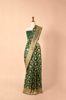 Handwoven Green Silk Sari