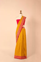 Handwoven Yellow Silk Sari
