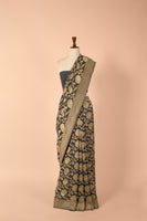 Handwoven Grey Georgette Sari