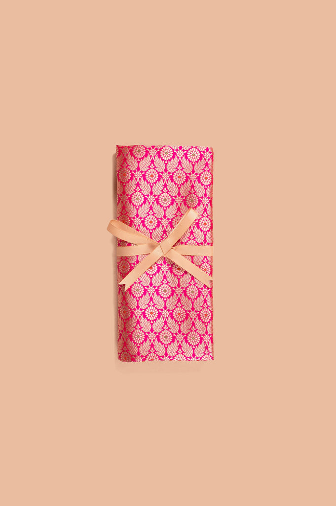 Handwoven Pink Silk Blouse Fabric