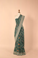 Handwoven Grey Tussar Saree
