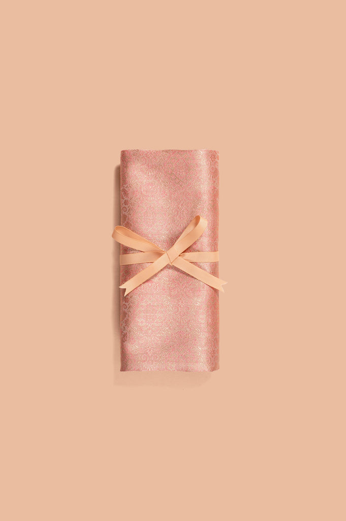 Handwoven Mauve Silk Blouse Fabric