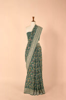 Handwoven Grey Tussar Saree