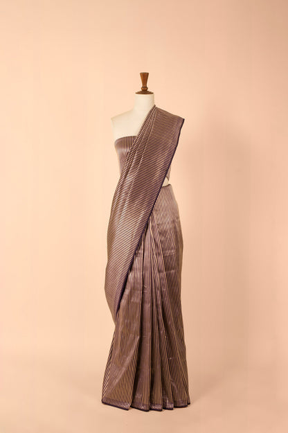 Handwoven Blue Silk Sari