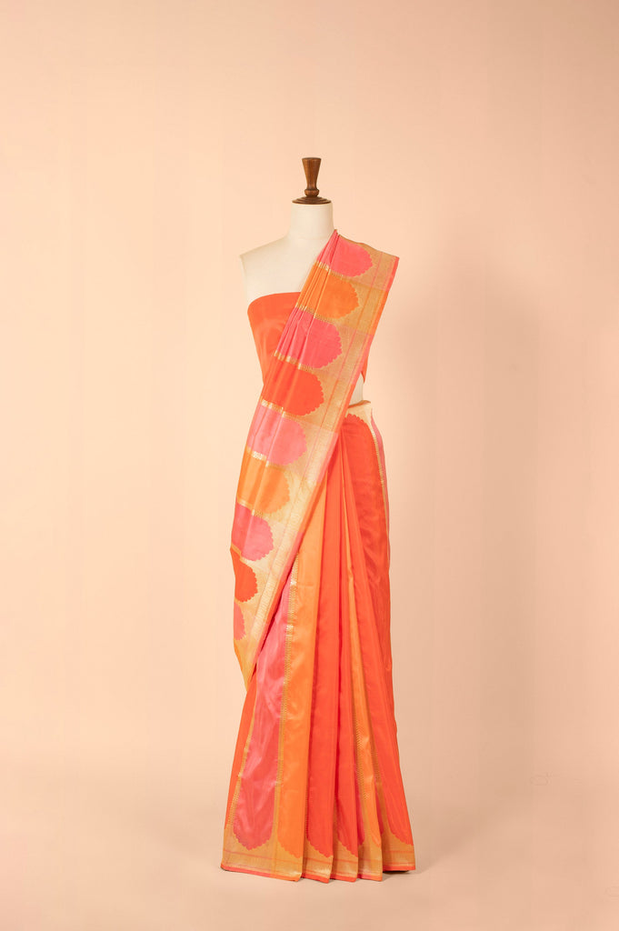 Handwoven Multicolor Silk Sari