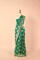 Handwoven Green Silk Sari