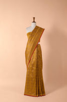 Handwoven Yellow Silk Sari