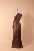 Handwoven Purple Silk Sari