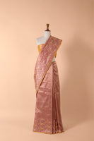 Handwoven Pink Silk Sari