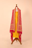 Handwoven Yellow Silk Suit Piece