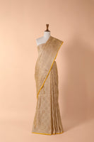 Handwoven Grey Tissue Sari