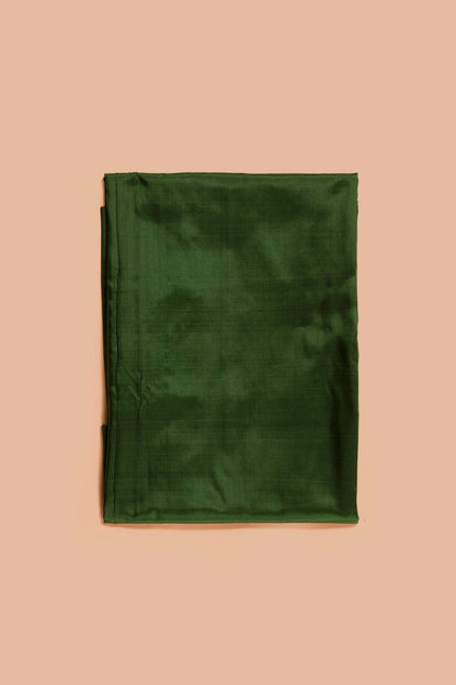 Handwoven Green Silk Suit Piece