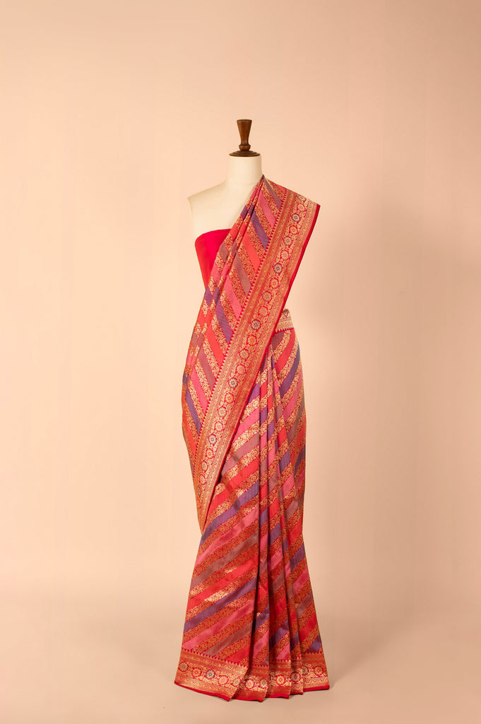 Handowoven Multicolor Silk Saree