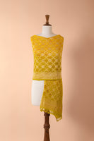 Handwoven Yellow Bandhani Dupatta