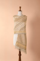 Handwoven Grey Georgette Dupatta