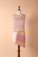 Handwoven Mauve Georgette Dupatta