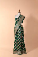 Handwoven Green Silk Sari