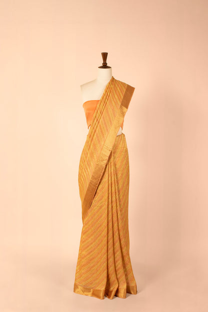 Handwoven Multicolor Georgette Sari