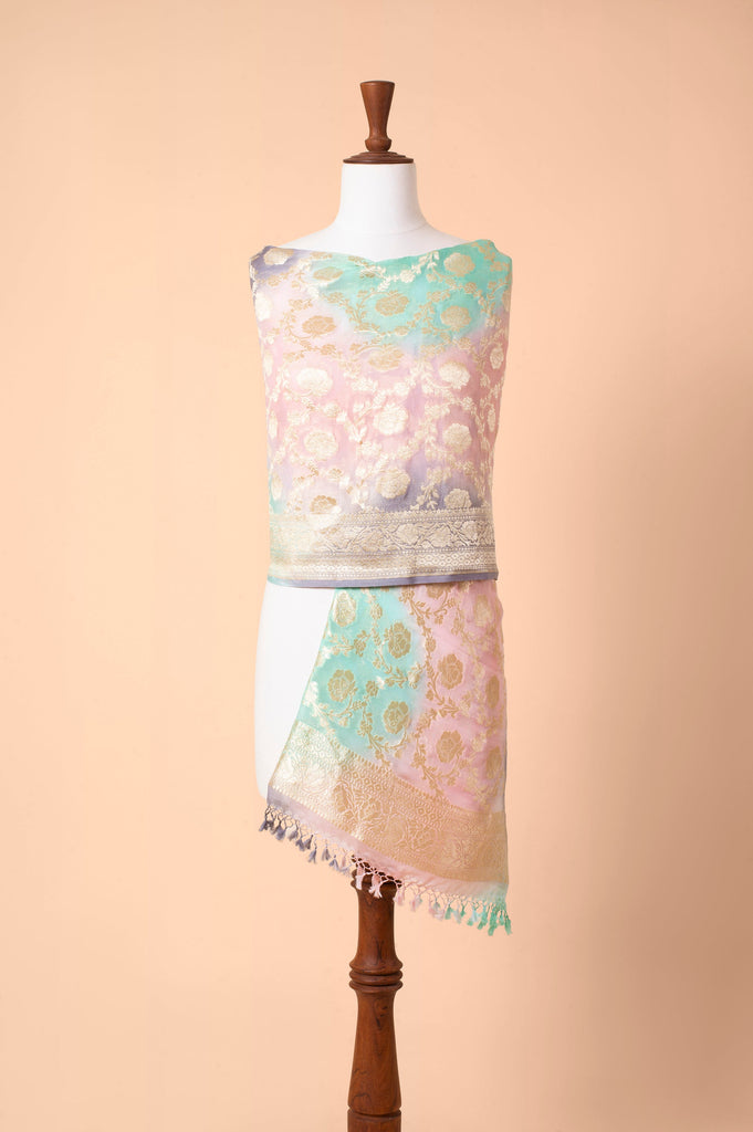 Handwoven Multicolor Georgette Dupatta