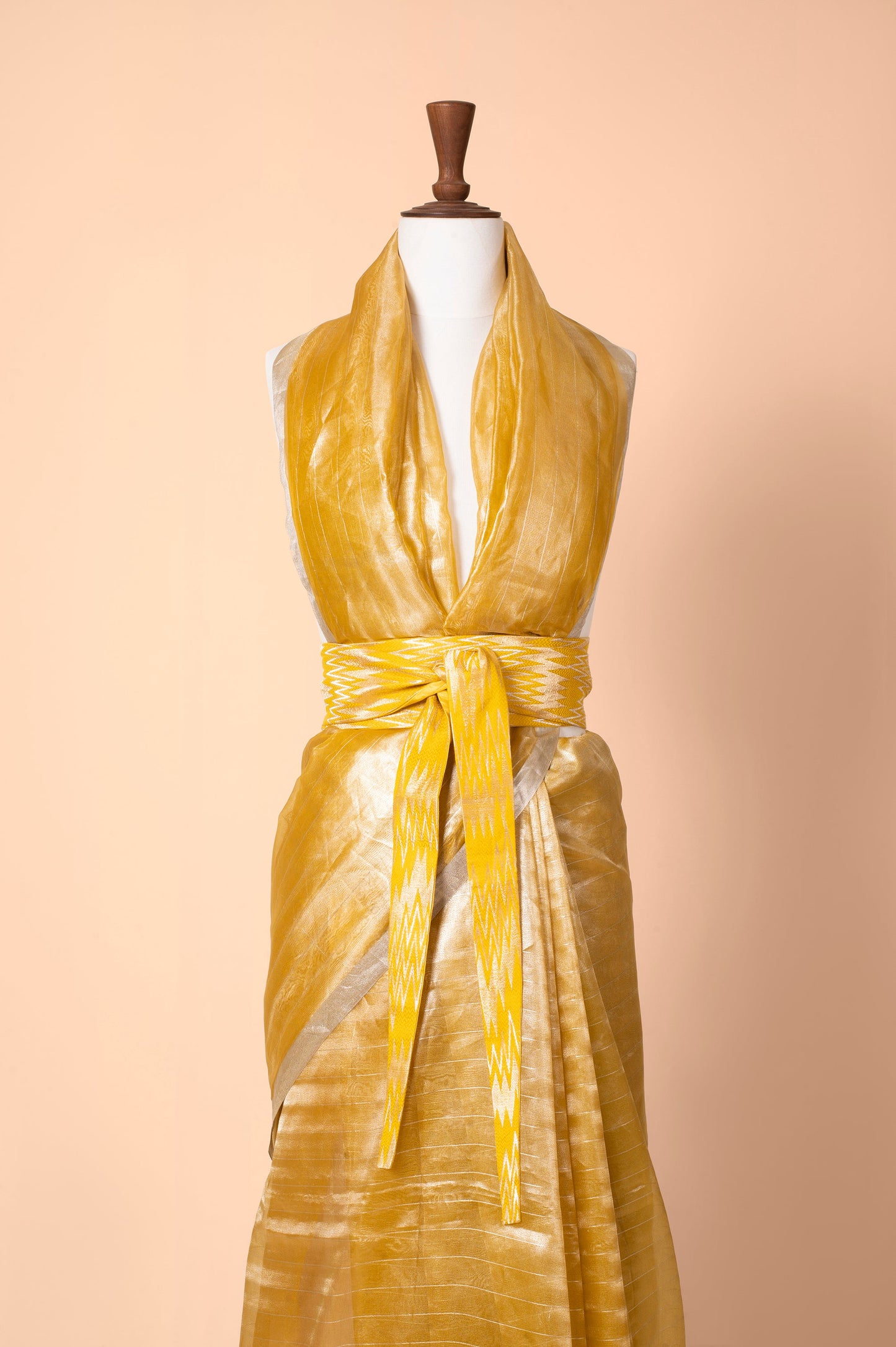 Handwoven Yellow Silk Belt