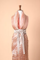 Handwoven Silver Silk Belt