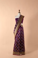 Handwoven Purple Silk Sari