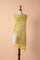 Handwoven Yellow Silk Dupatta