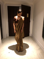 Handwoven Brown Silk Saree