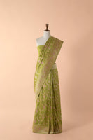 Handwoven Green Silk Sari