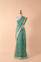 Handwoven Green Silk Sari