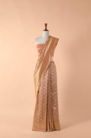 Handwoven Pink Silk Sari