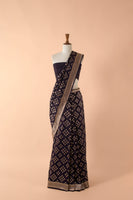 Handwoven Purple Silk Sari