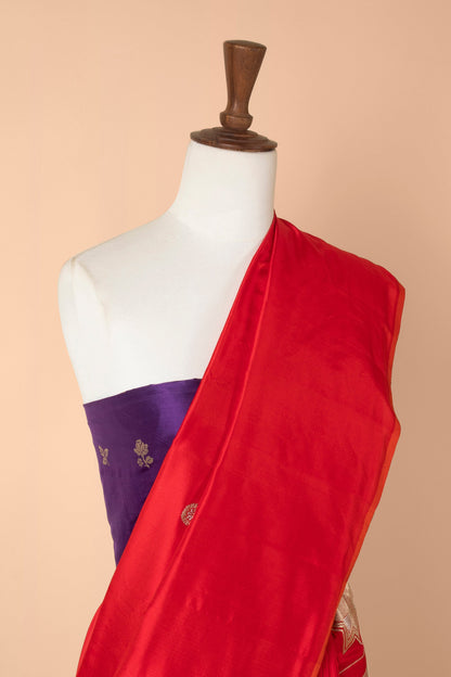 Handwoven Red Silk Saree