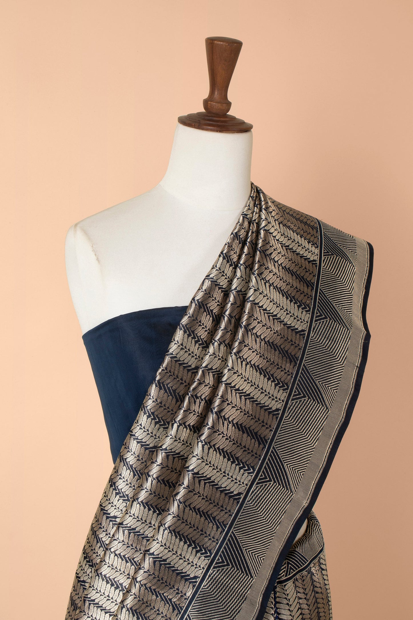 Handwoven Black Silk Saree