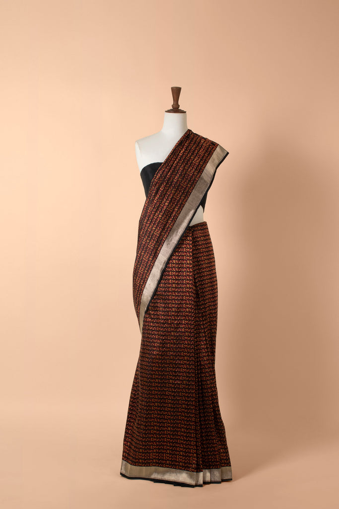 Handwoven Multi Color Silk Sari