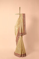 Handwoven Gold Silk Sari